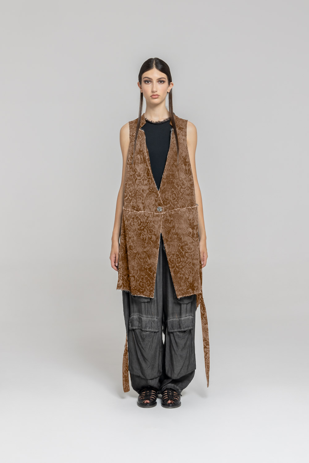 Sanctamuerte Capispalla Gilet Weste Baumwolle Tencel