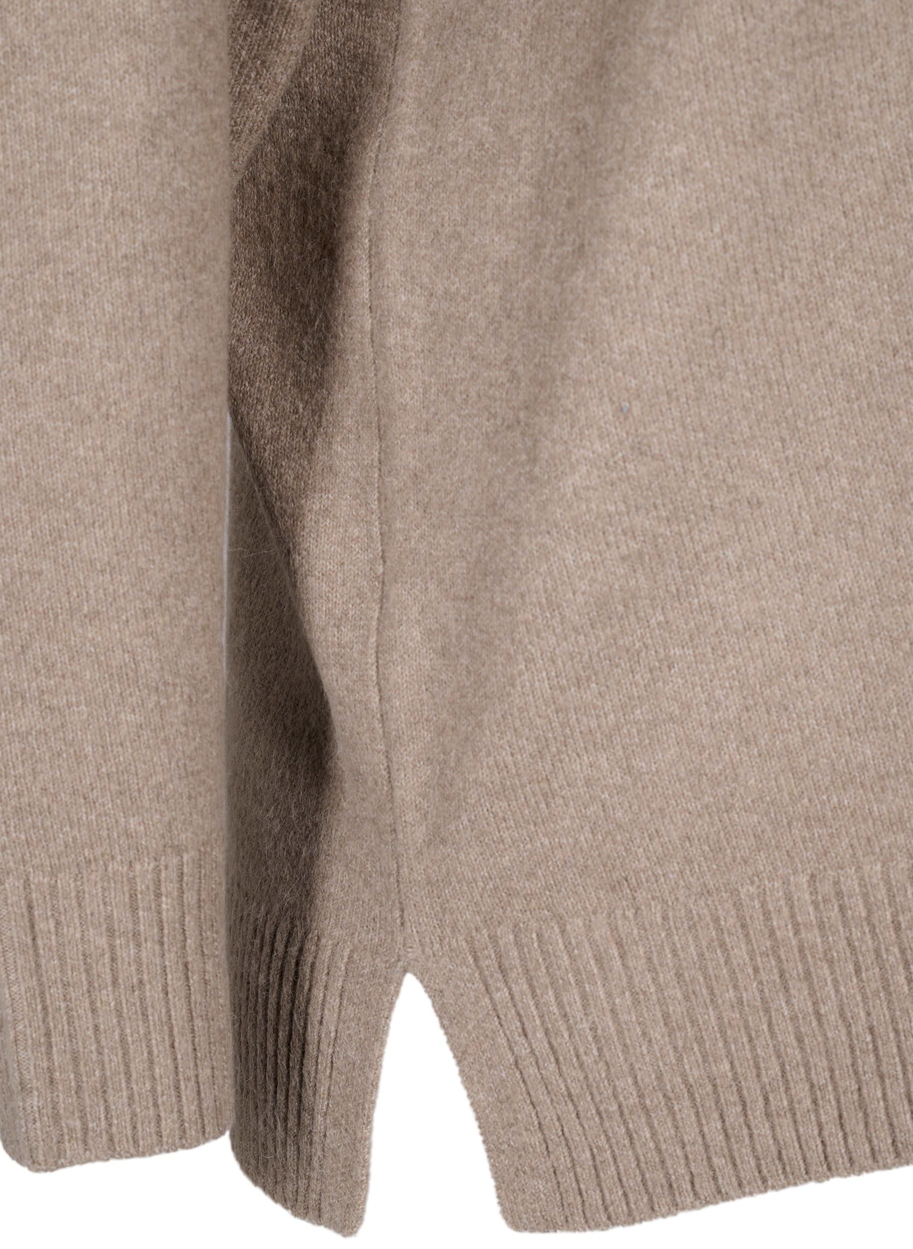 Zizzi Strickbluse V-Ausschnitt Rippstrick Gr.42-60