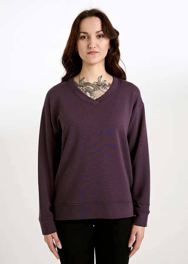 Wijld Sweater Ada Purple Damen Sweatshirt Lyocell