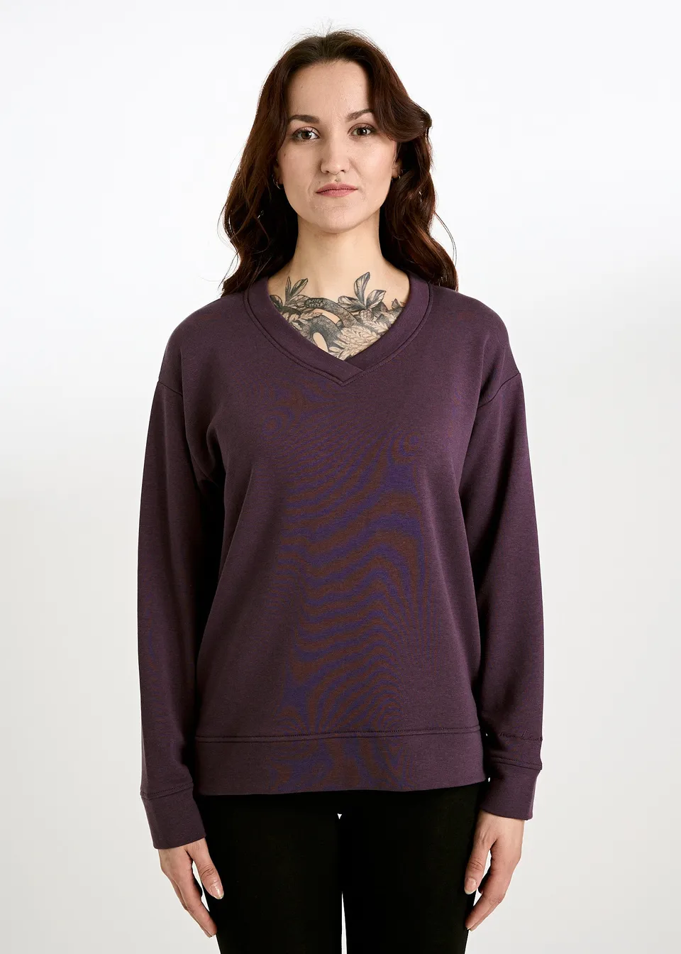 Wijld Sweater Ada Purple Damen Sweatshirt Lyocell