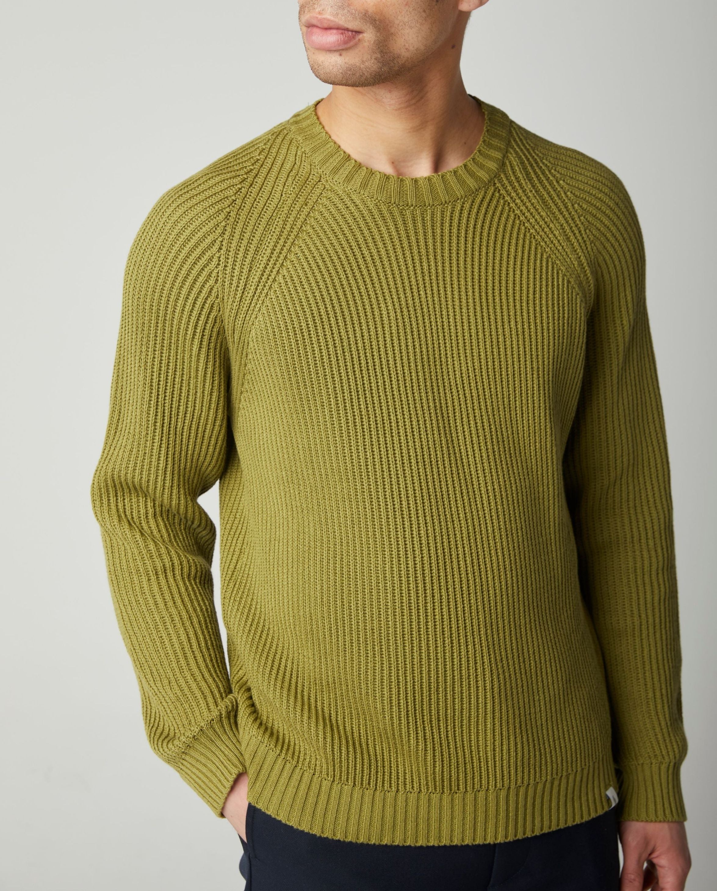 Peregrine Harry Strickpullover Herren Navy Baumwolle