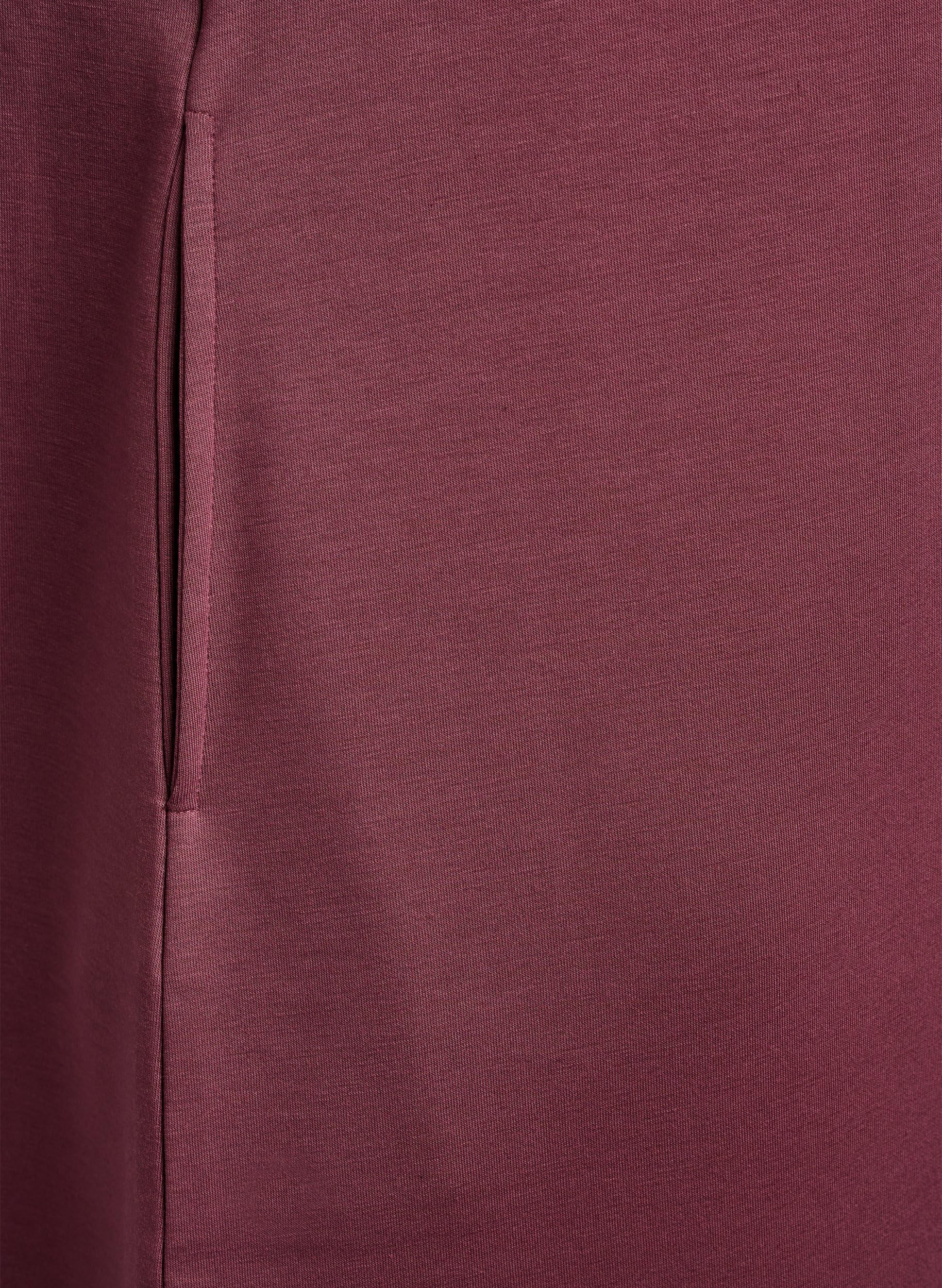 Zizzi Dresses Sweatkleid Kapuze Taschen Modal große Größen