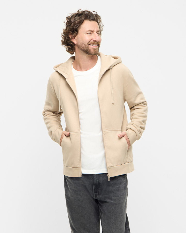 NIKIN TreeHoodie Jacket Kapuzenjacke Light Taupe Bio-Baumwolle