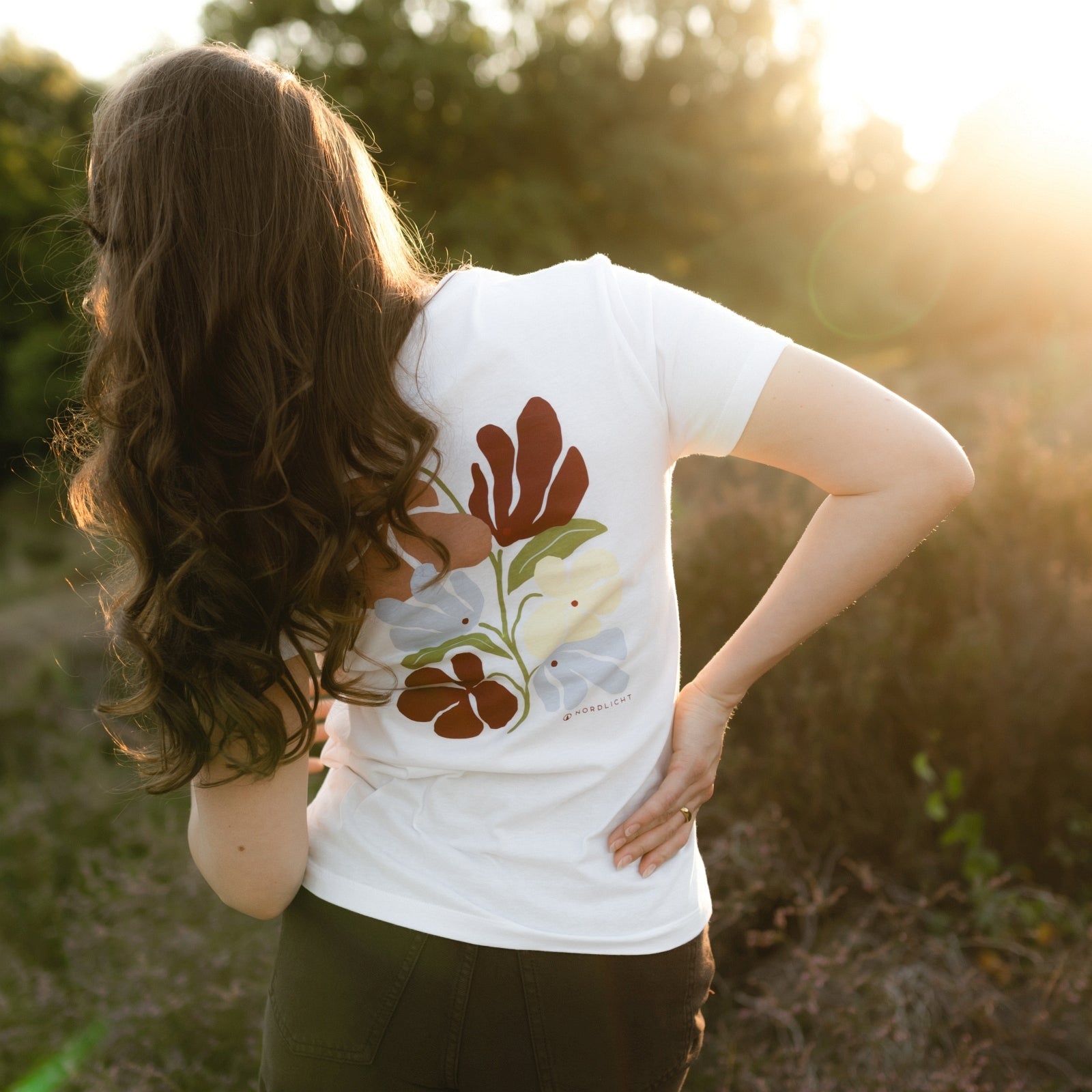 NORDLICHT T-Shirts Alva Print Cherry T-Shirt Bio
