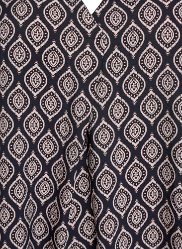 Zizzi Kleid Viskose V-Ausschnitt Seitenschlitz Gr. 42-60