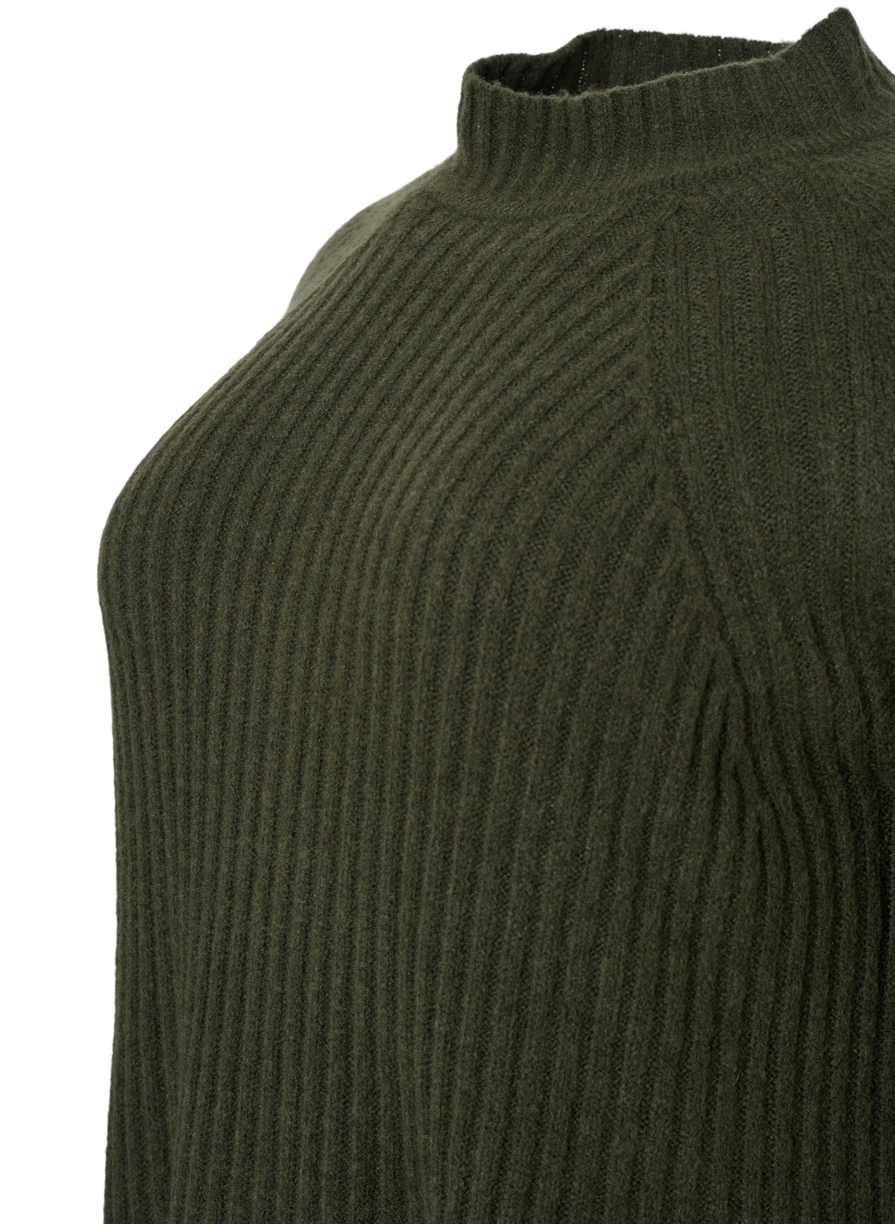 Zizzi Cardigans Strickbluse Wolle Stehkragen Große Größen
