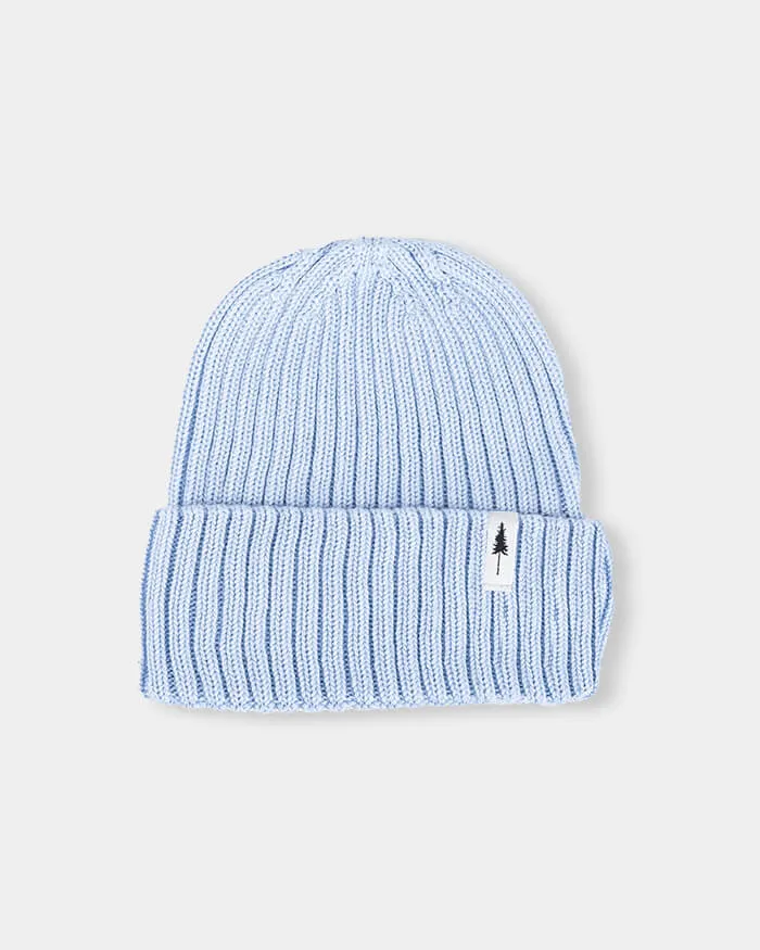 NIKIN Treeanie Ribbed Baby Mütze Hellblau 0-12M Bambus