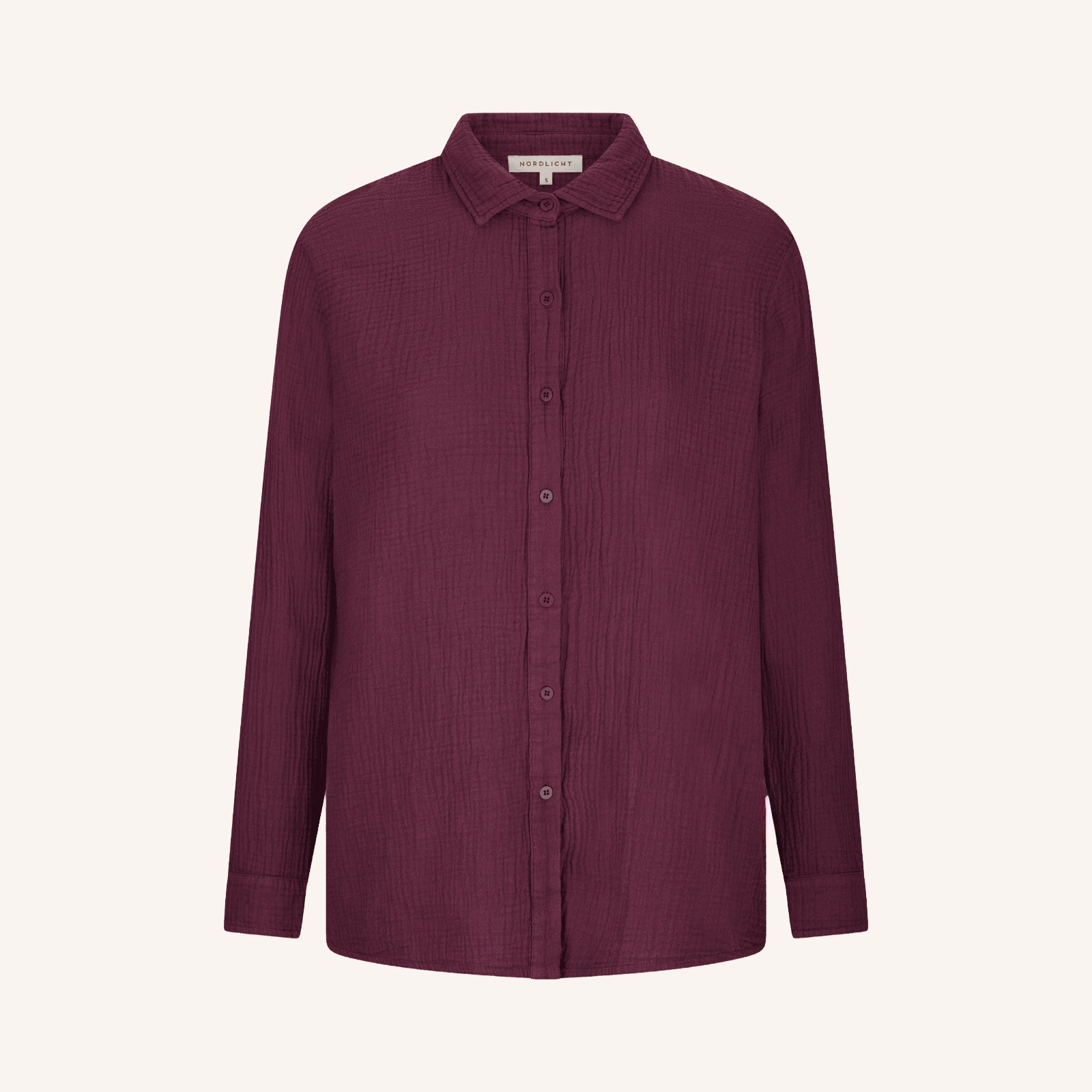 Nordlicht Fenja Musselin Bluse Bio-Baumwolle Cherry