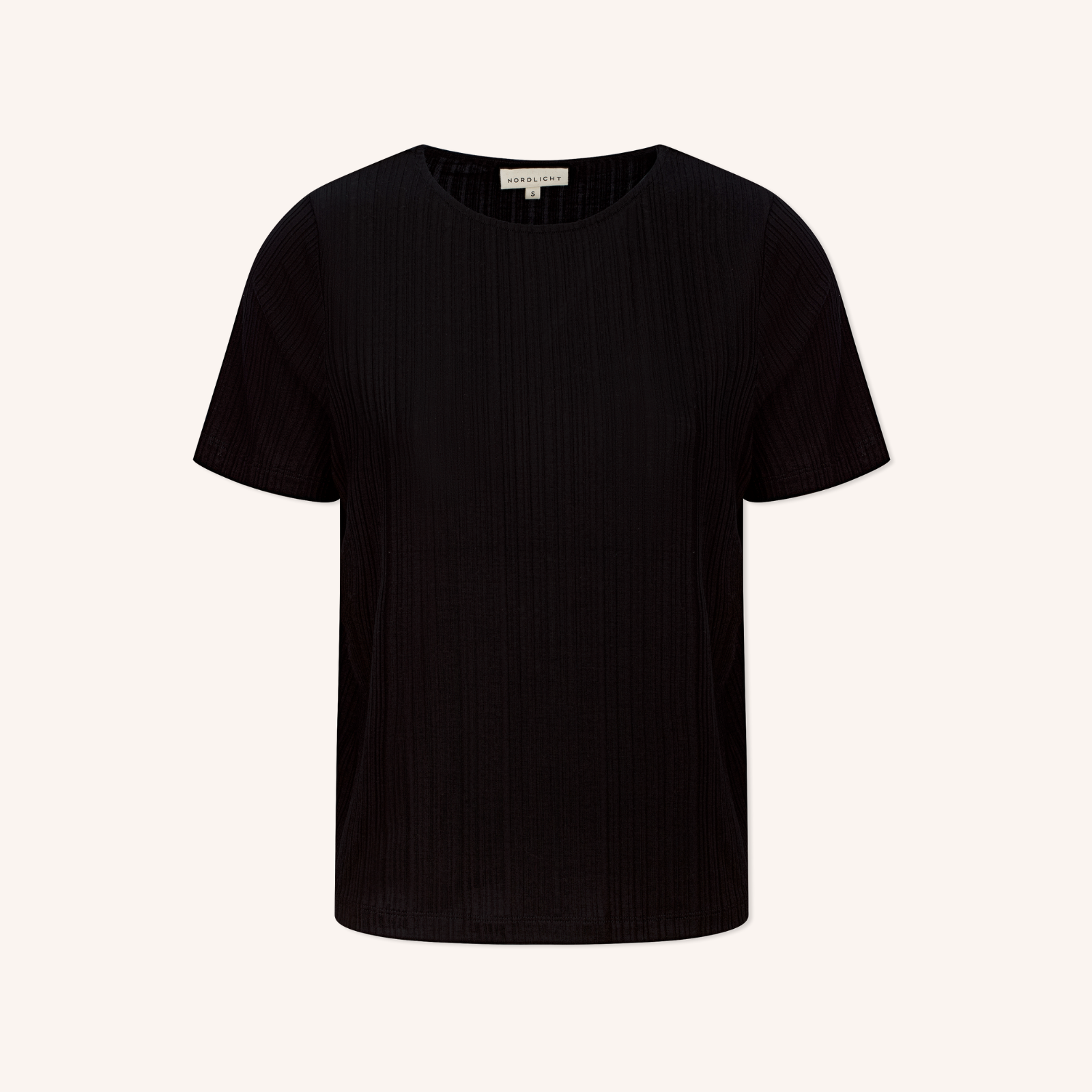 NORDLICHT Lily T-Shirt Streifen Schwarz Tencel