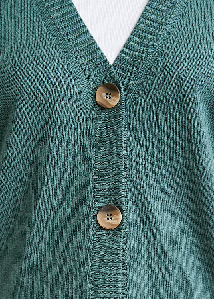 Wijld Cardigan Damen Strickjacke Silver Pine Holz