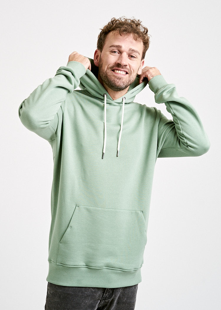 Wijld Lodenfrost Hoodie Herren Grün Holz Kapuze 200 g/m²