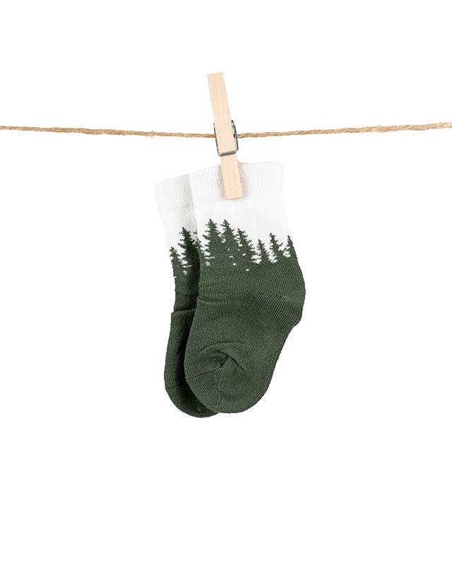 NIKIN TreeSocks Kids Socken Forest Green Bambus