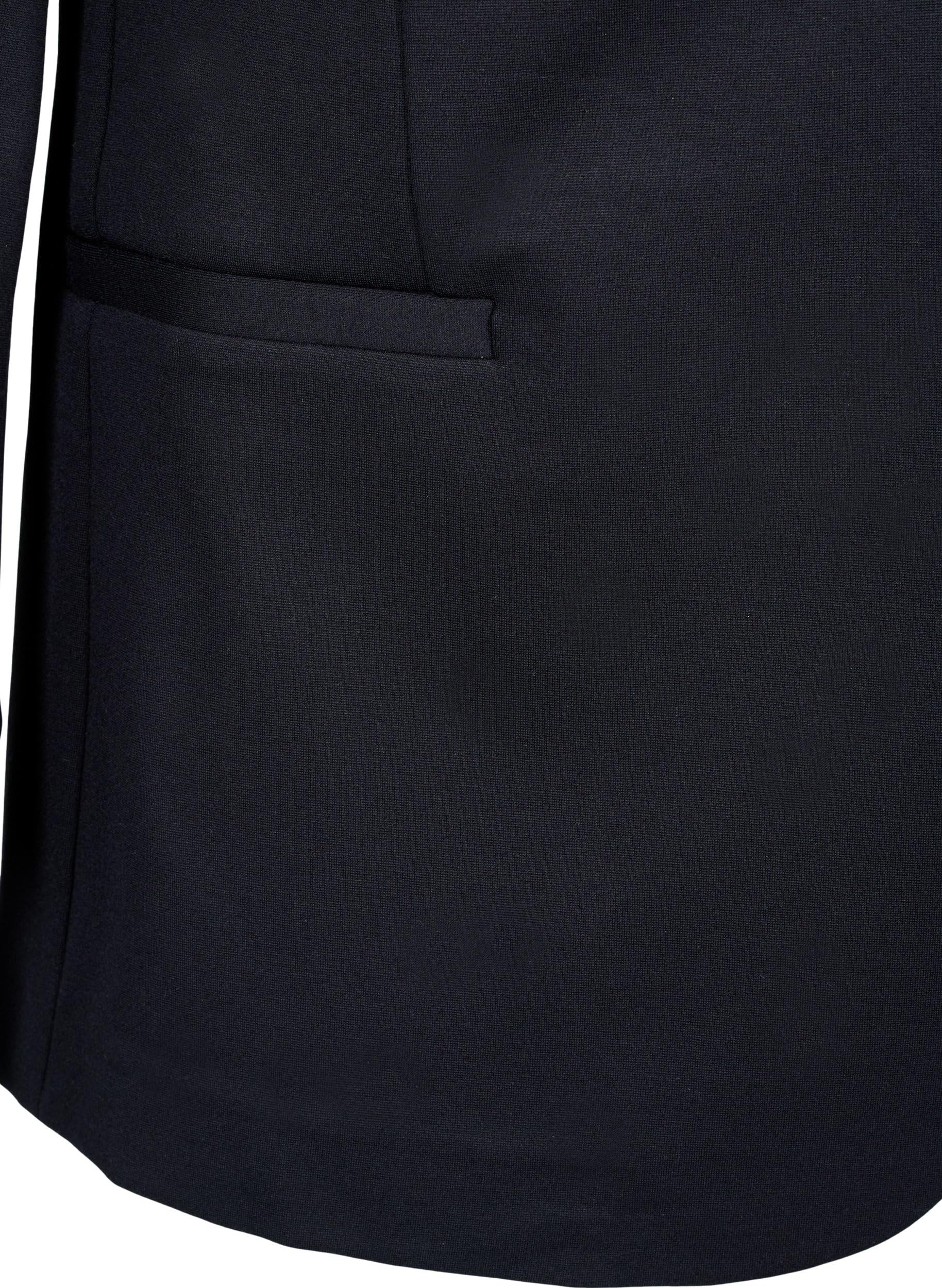 Zizzi Blazer Stretch Gr. 42 Große Größen Viskose 1-Knopf