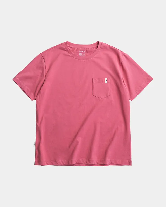 NIKIN TreeShirt Pocket Mono Relaxed T-Shirt Damen Wild Berry