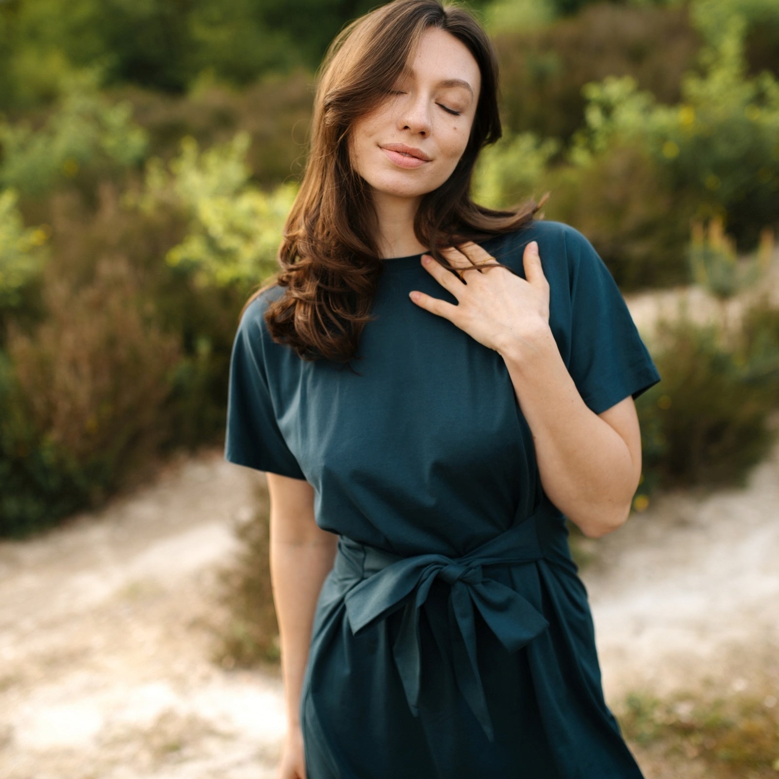 NORDLICHT Minja Wickelkleid Jersey Bio-Baumwolle