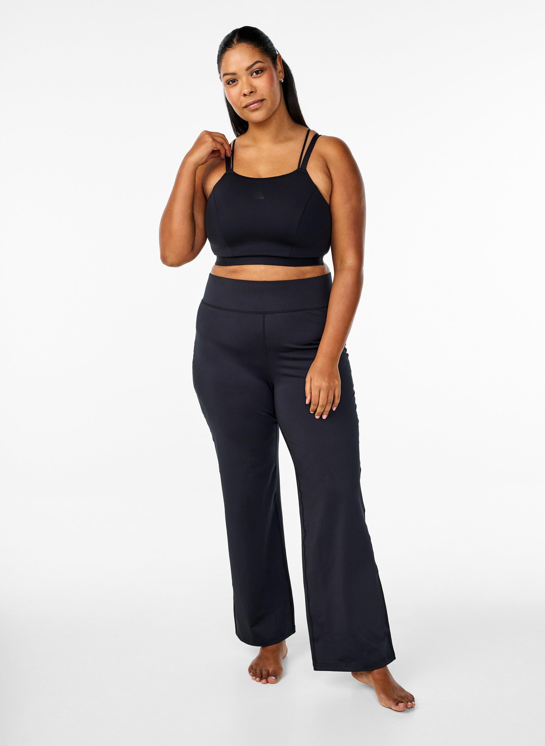 Zizzi Active Trainingshose Flared Stretch