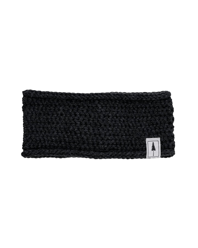NIKIN TreeHeadband Knitted Fleece Stirnband Black Mel