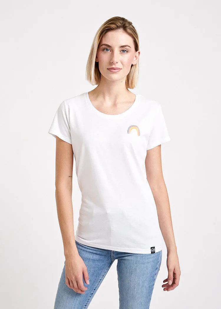 Wijld Sarah Little Rainbow Damen T-Shirt mit Print