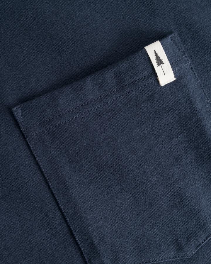 NIKIN TreeShirt Mono Longsleeve Pocket Relaxed Langarmshirt Dark Navy