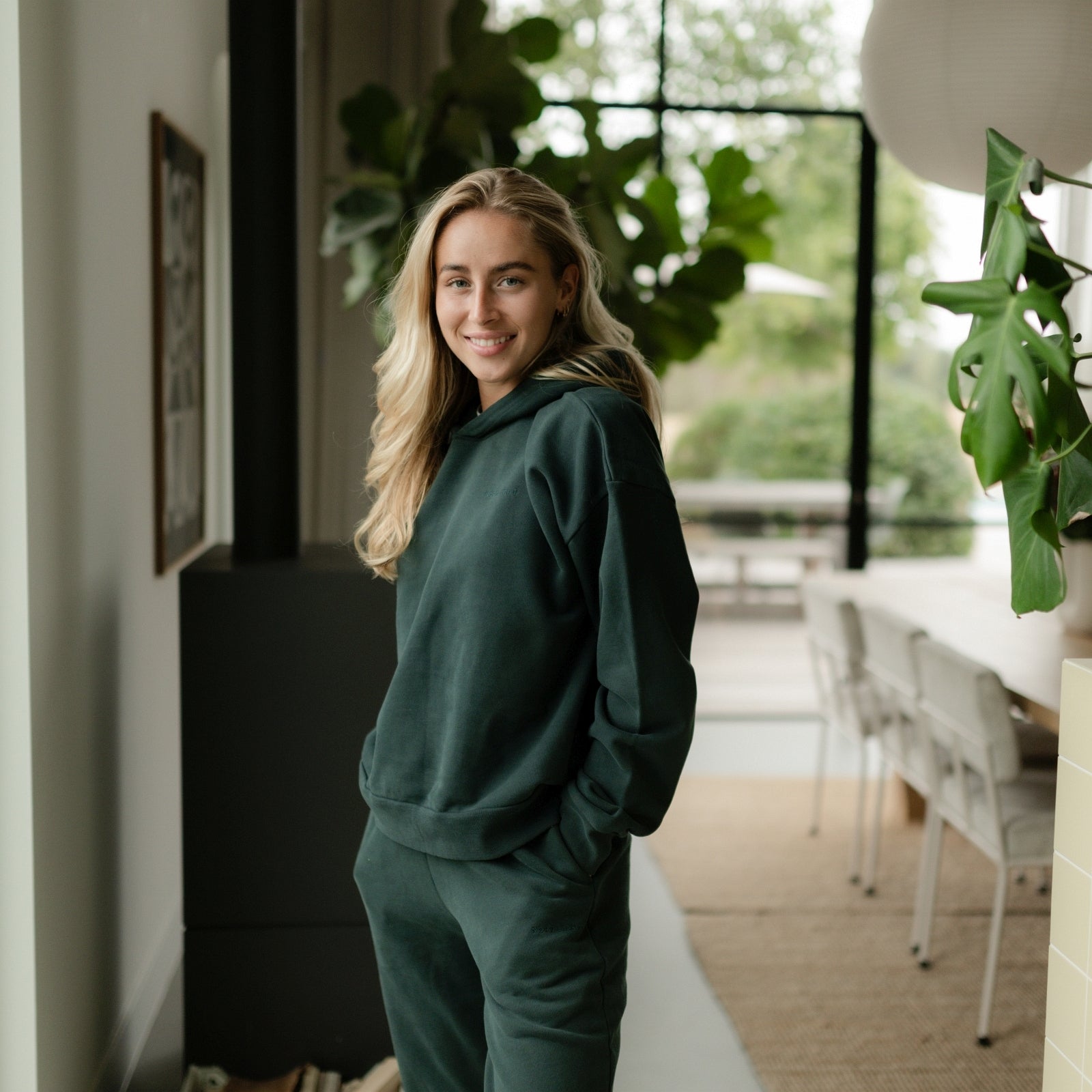 NORDLICHT Nissa Hoodie Pullover Grün Bio-Baumwolle