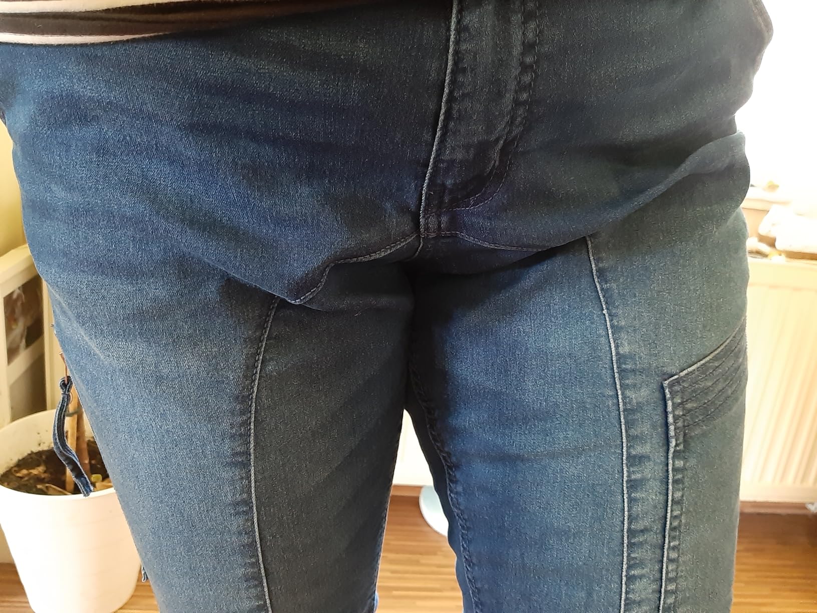 ZIZZI Jeans Capri Jeans 3/4 Slim Fit Baumwolle Stretch