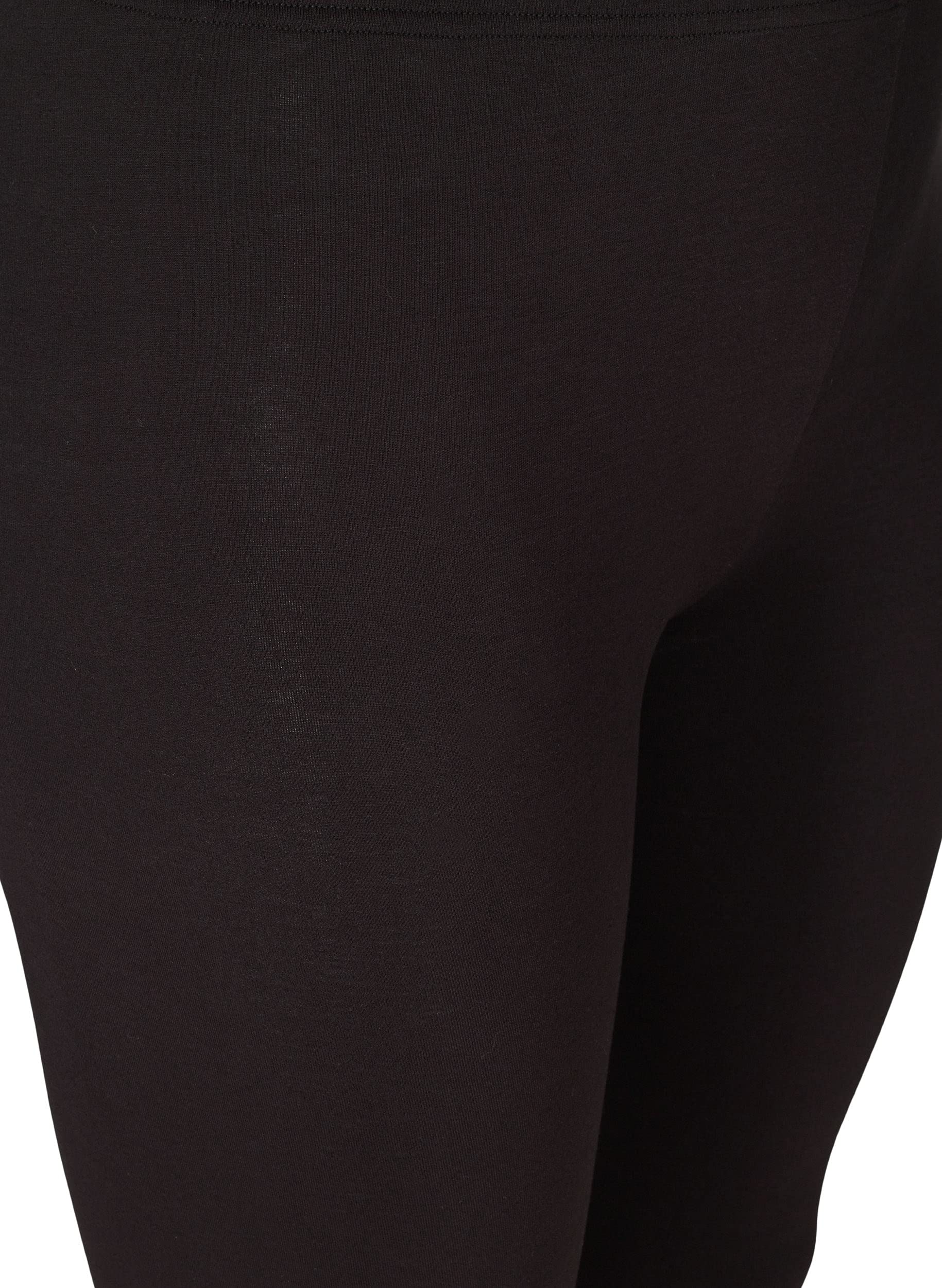 Zizzi 3/4 Leggings Viskose Stretch Rüsche Gr 46-48