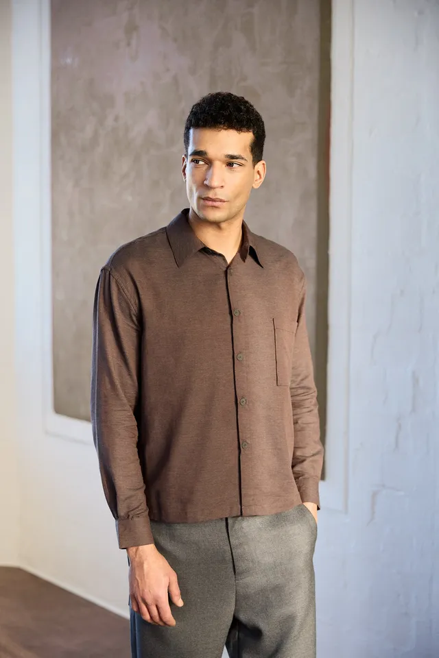 Christiane Strobel THEO Hemd Mocha Brown Kaschmir