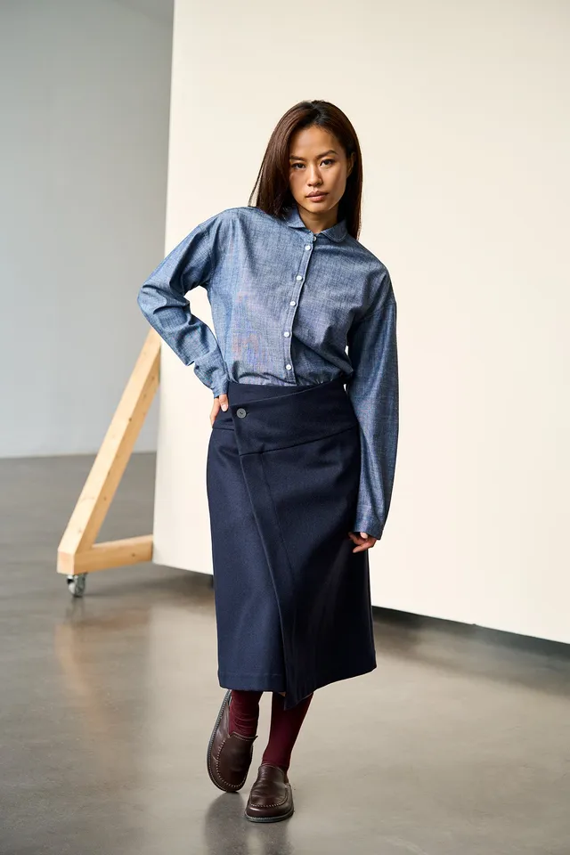 Christiane Strobel MADITA Wickelrock Wollrock recycelte Wolle