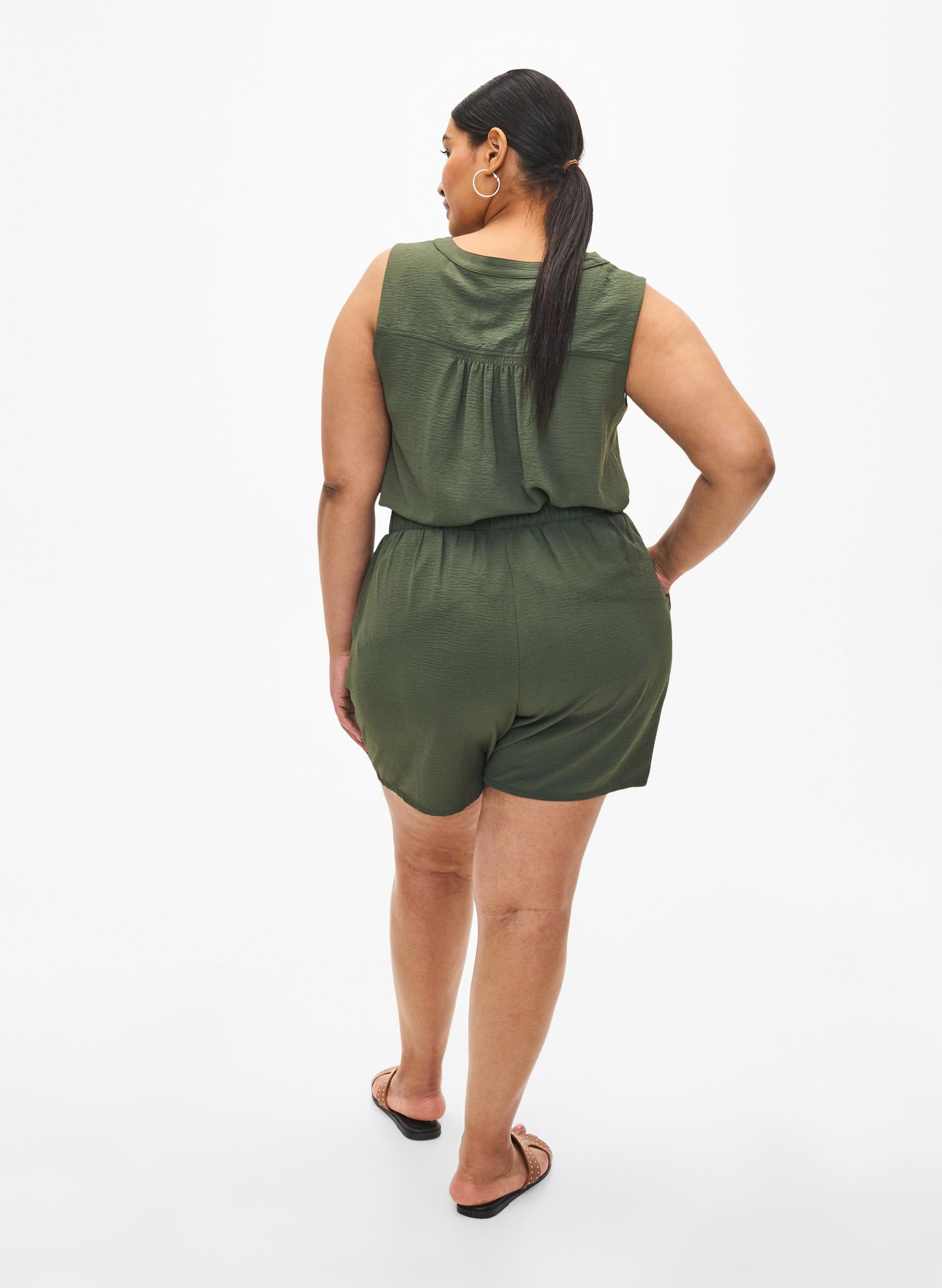 Zizzi Shorts Kurze Hose Große Größen 42-60 Kordelzug