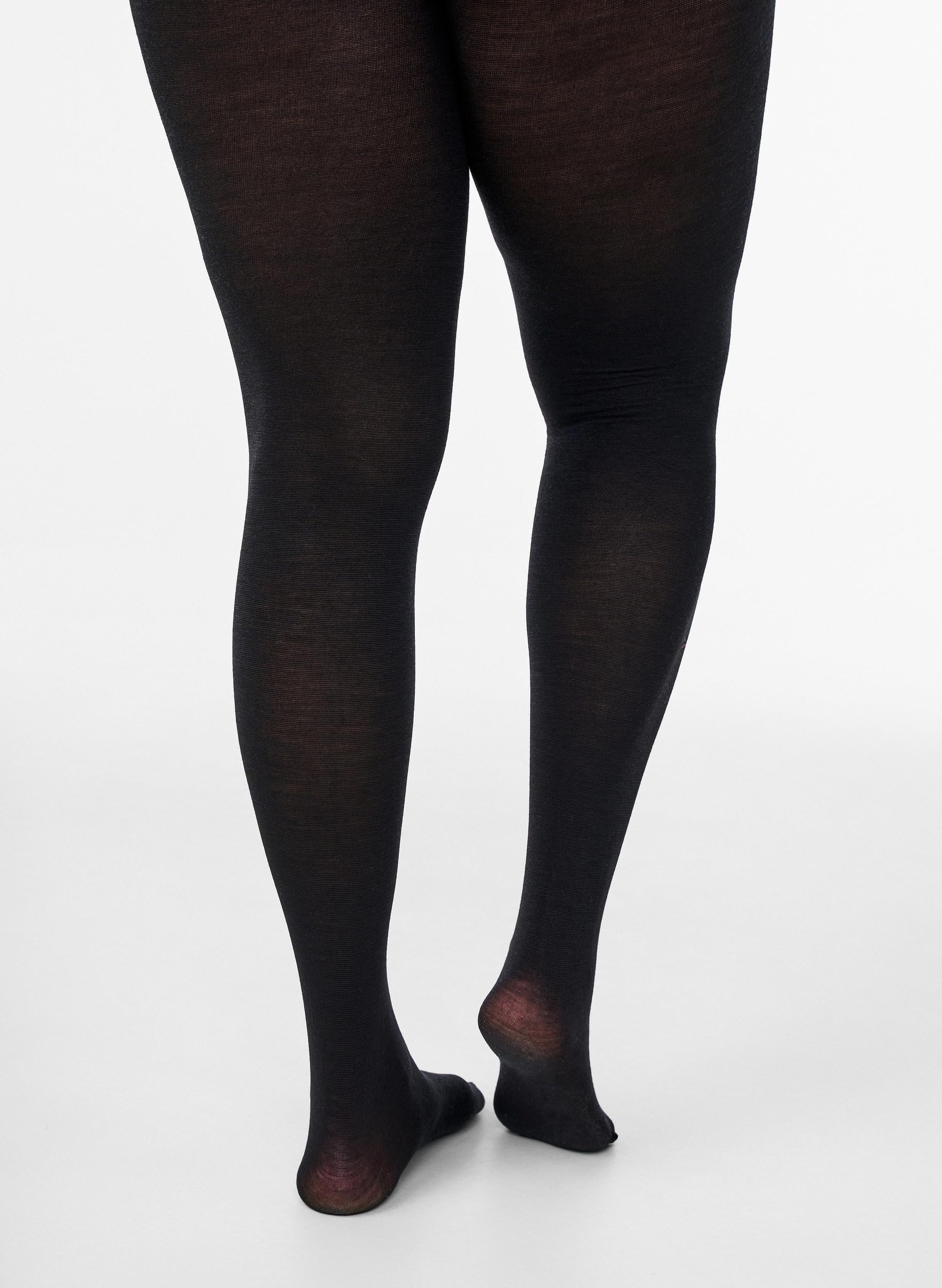 Zizzi Basics Wollstrumpfhose Große Größen 60% Wolle