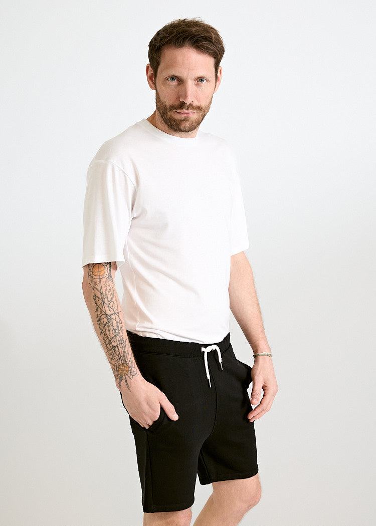 Wijld Joseph Herren Sweat Shorts Black Lyocell 410 g