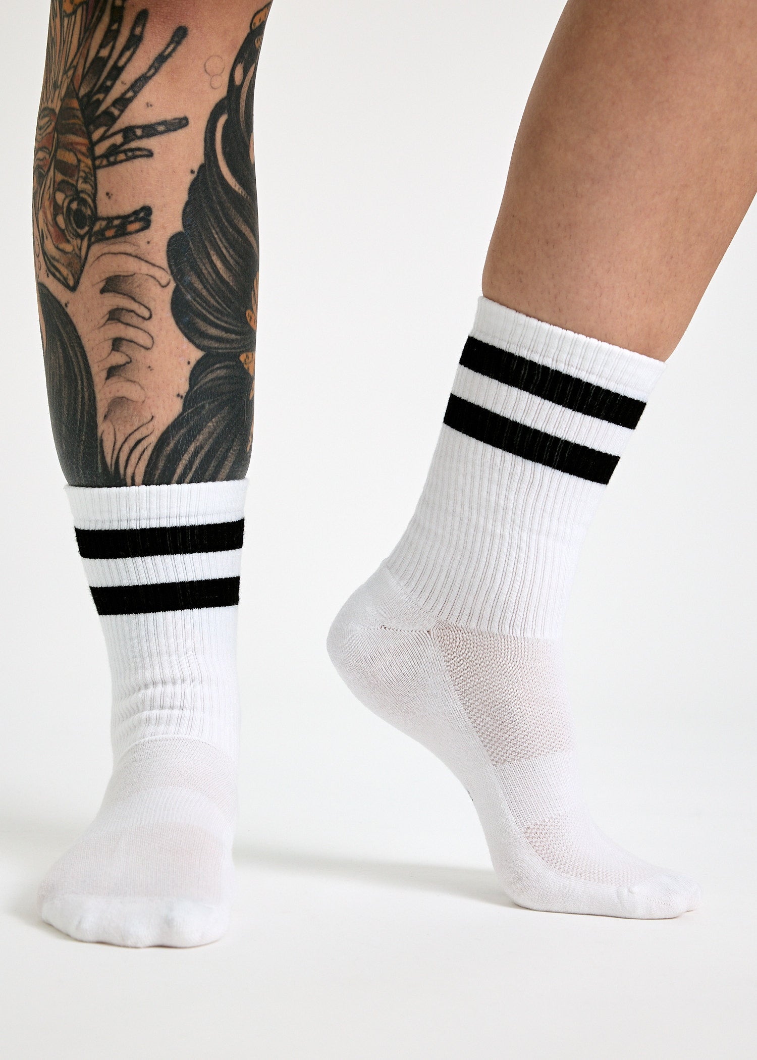 Wijld Woodsocks Tennissocken White Black Lyocell