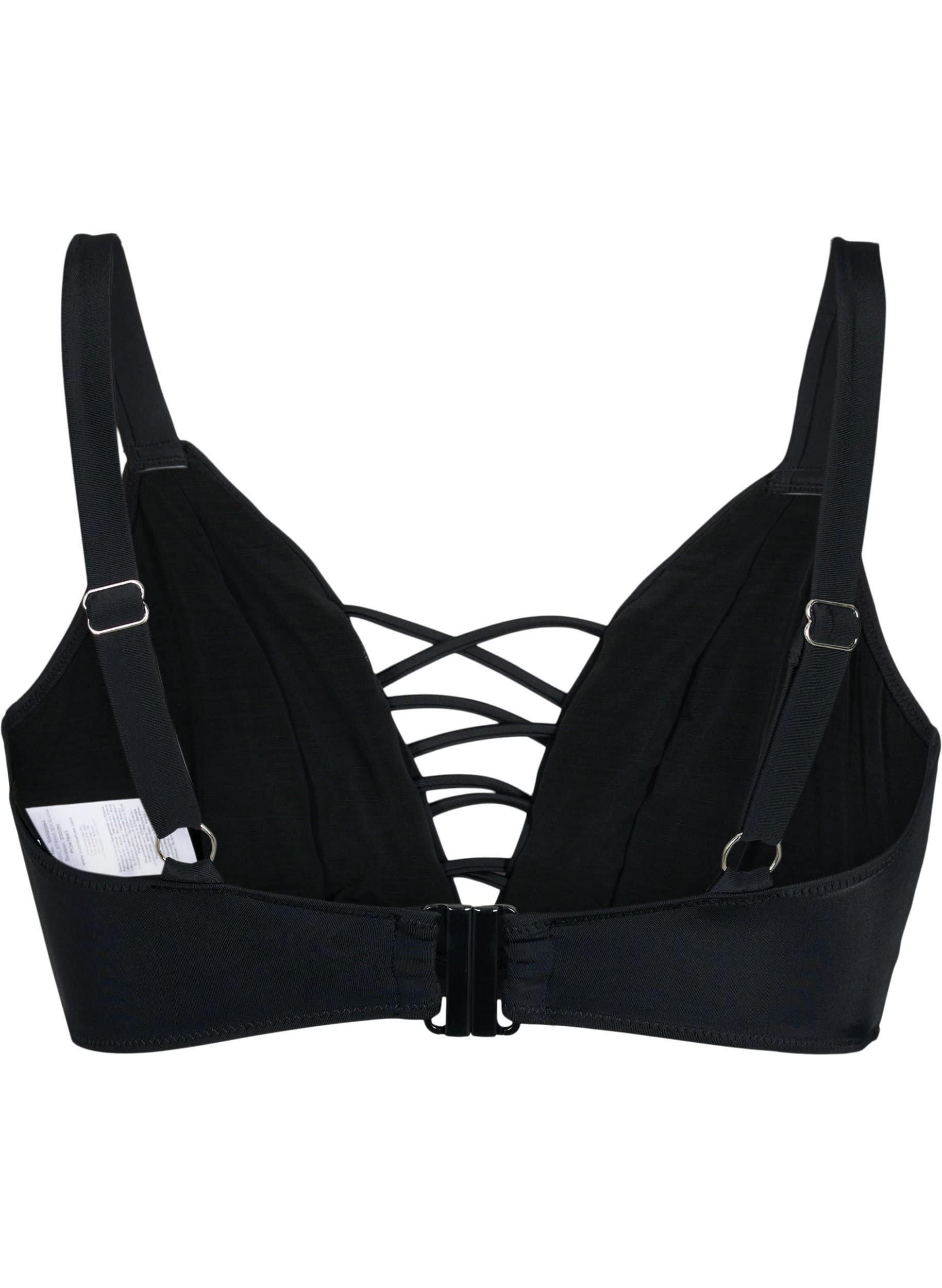 Swim by Zizzi Bikini-Top Bänderdetail Gr.42 Ohne Bügel