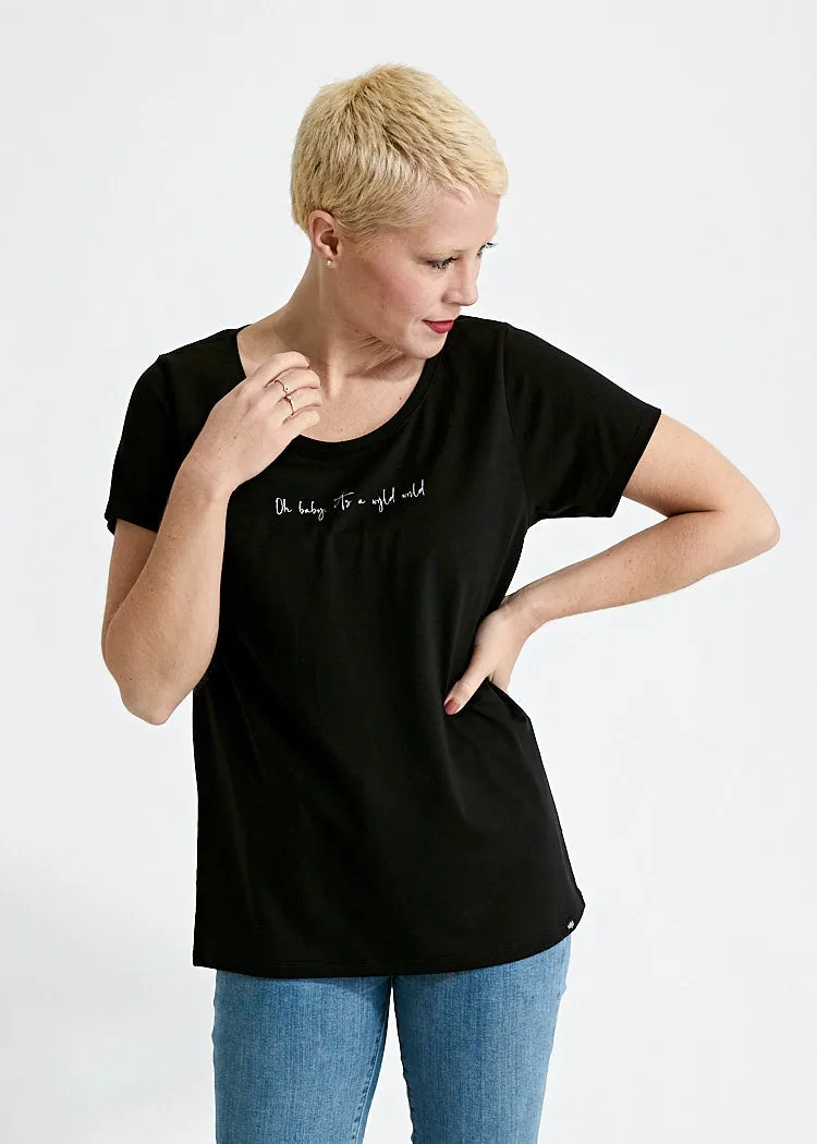Wijld A Wijld World WoodShirt Damen T-Shirt Print
