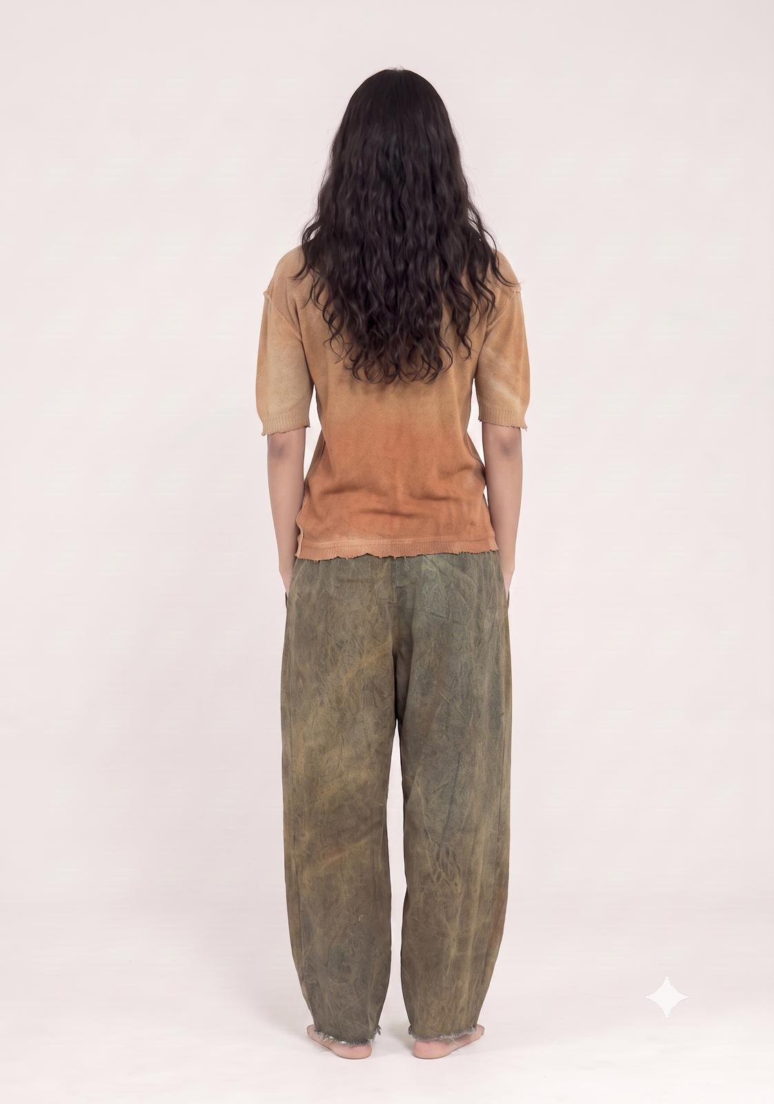 Sanctamuerte Maglieria Maglia V-Pullover Baumwolle reversibel