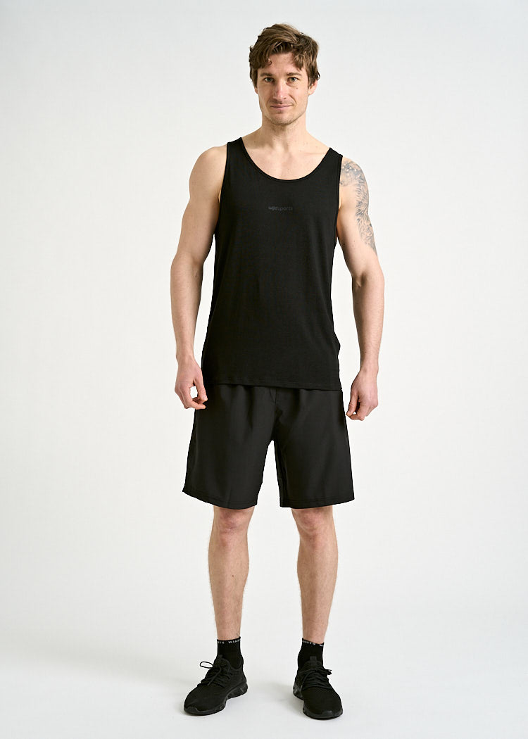 Wijld Peter Sport Tank Top Herren Schwarz-Grau atmungsaktiv