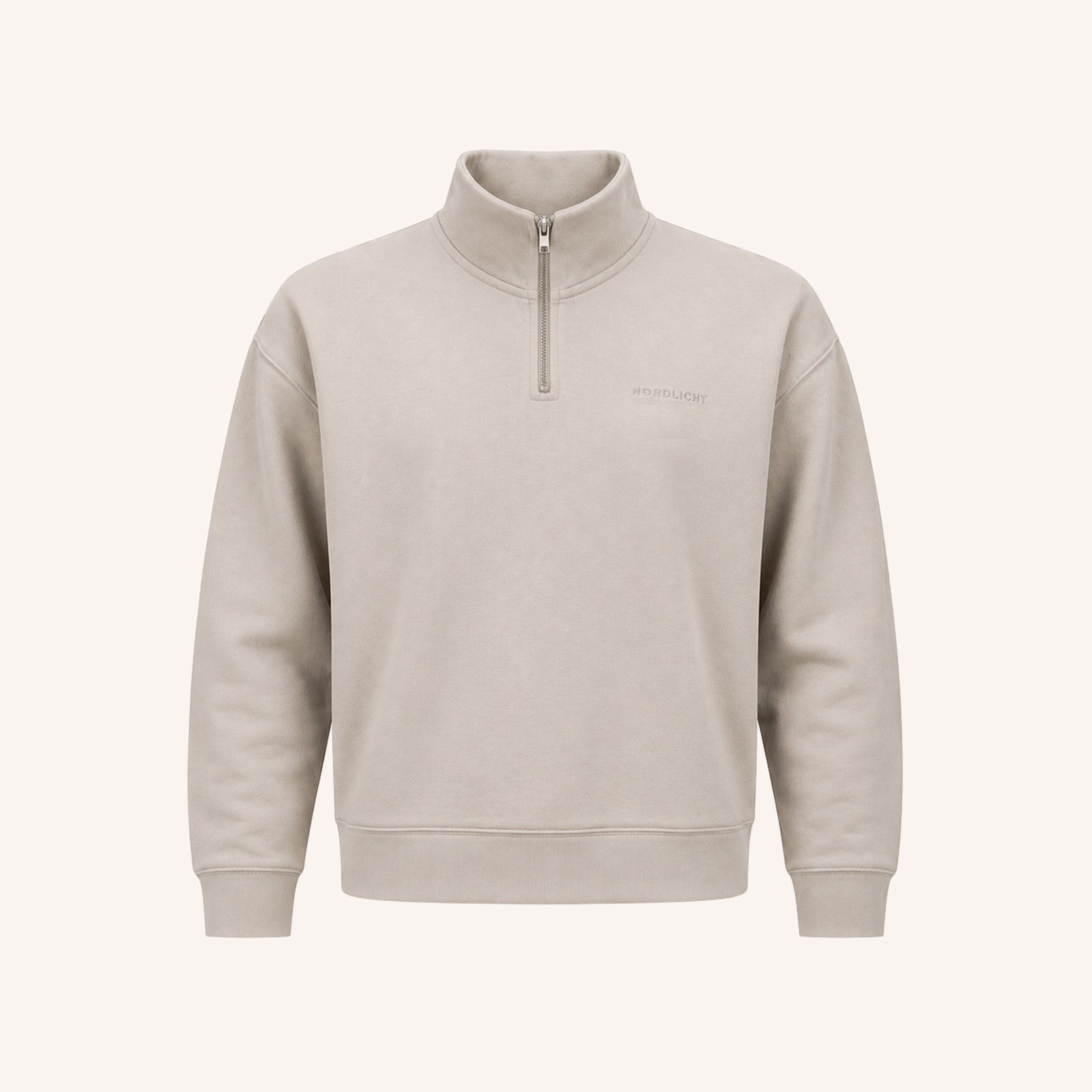NORDLICHT Flinn Half-Zip Sweater Herren Sand Bio-Mix