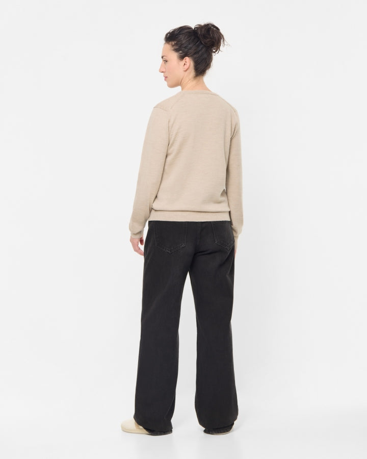 NIKIN TreePullover Merino Wool Pullover Caramel Mel Damen