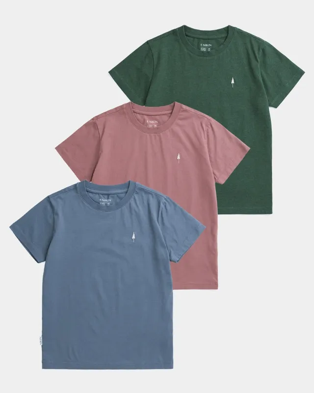 NIKIN TreeShirt Kids T-Shirt 3er-Pack Baumwolle Alltag