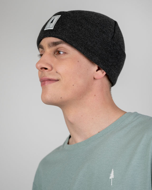 NIKIN Treeanie Classic Mütze Black Mel Baumwolle