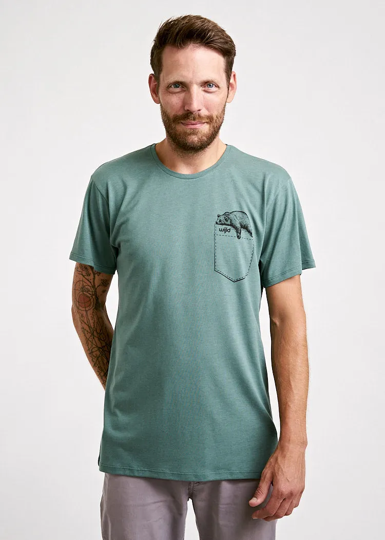 Wijld WoodShirt Sleepy Bear Herren T-Shirt Print