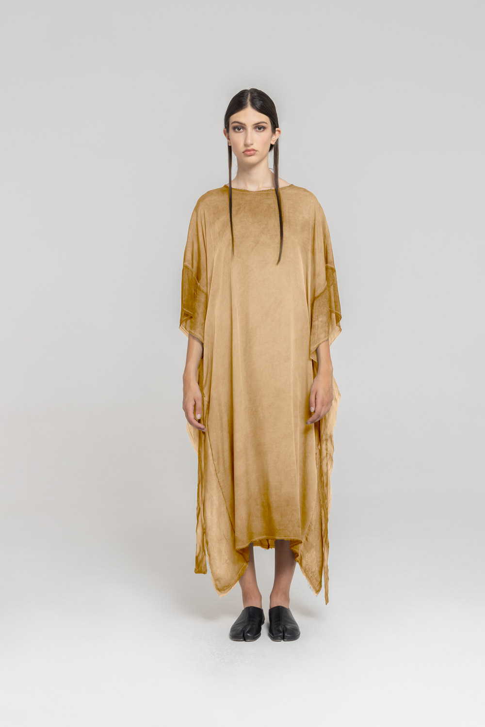 Sanctamuerte Abiti Abito Lungo Maxikleid Viskose-Seide Kimono