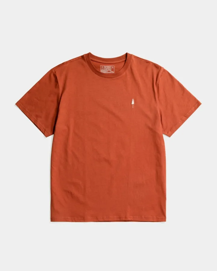 NIKIN TreeShirt Brick T-Shirt Ziegelrot Bio-Baumwolle Unisex