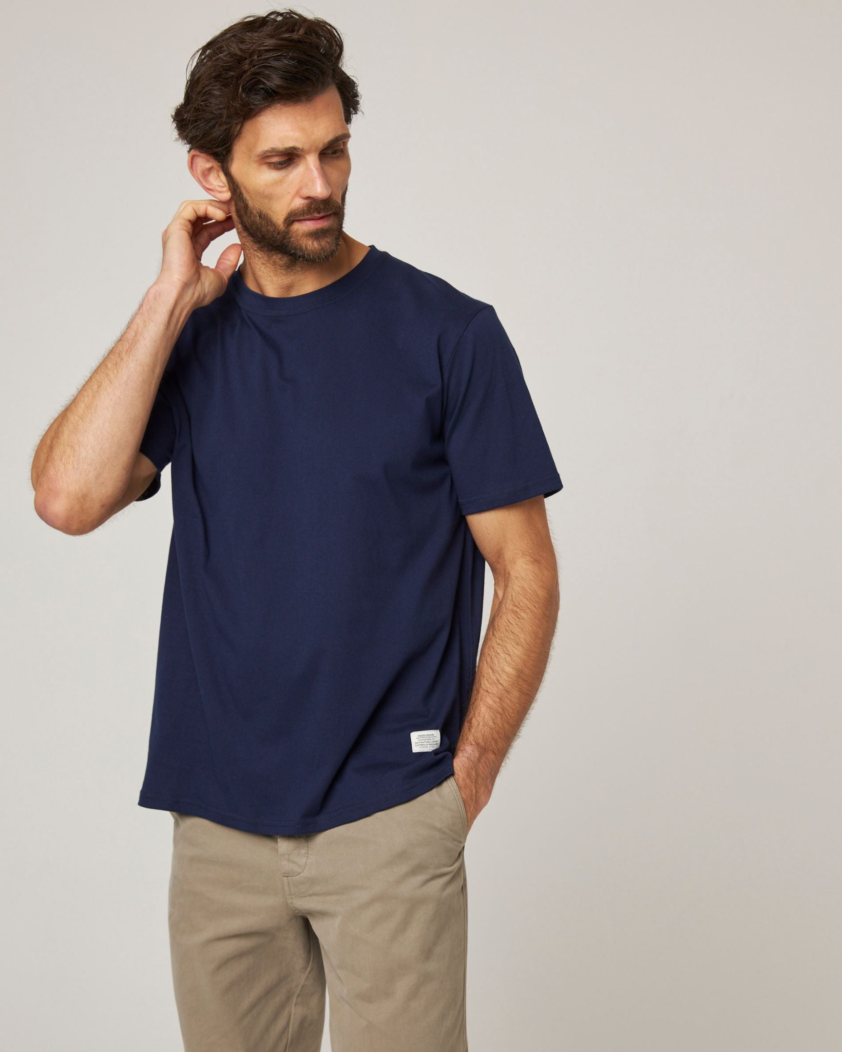 Peregrine Classic T-Shirt Herren Navy Baumwolle Gr. S