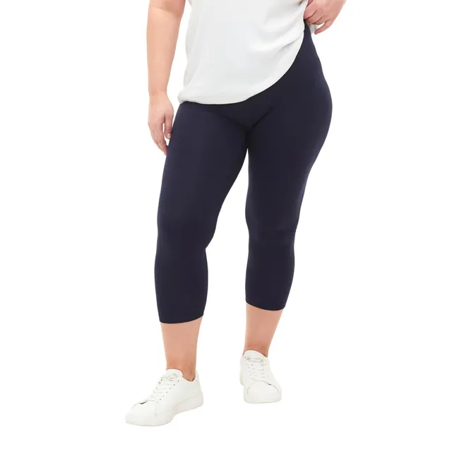 Zizzi Leggings Capri 3/4 Damen Viskose 50-52 Basic