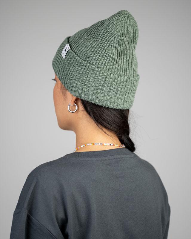 NIKIN Treeanie Ribbed Mütze Sage One Size warm