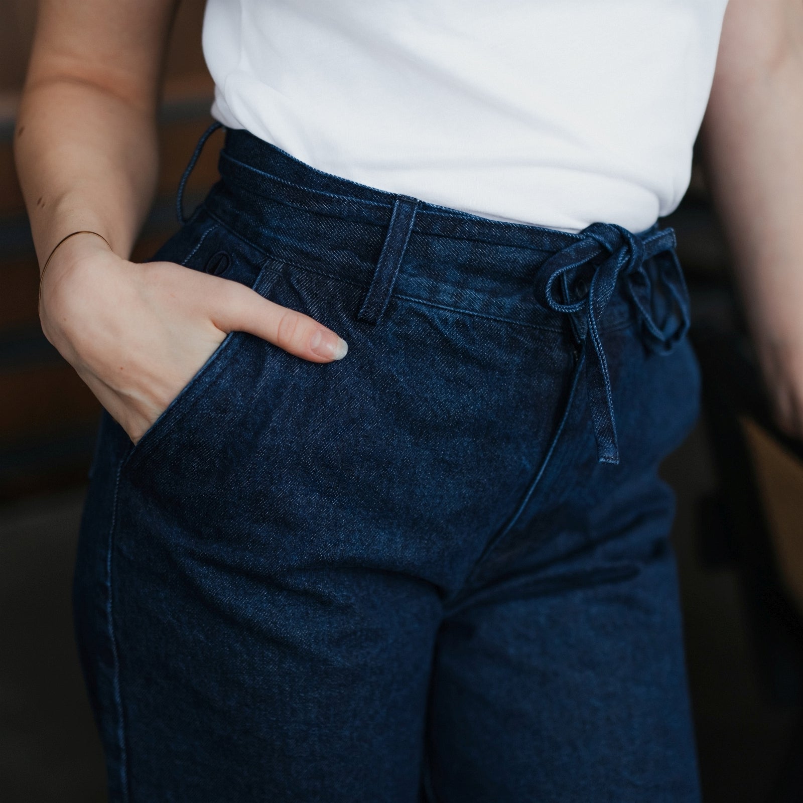 NORDLICHT Hosen Lykke Denim Hose Blau M Bio-Baumwolle