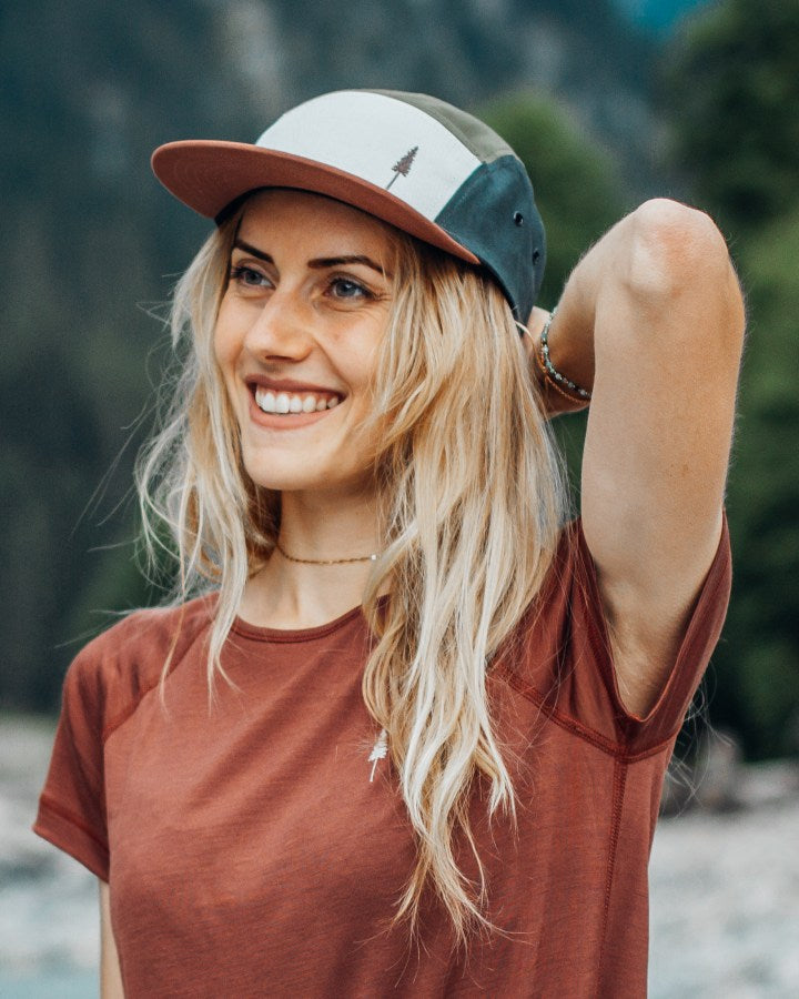 NIKIN TreeCap 5 Panel Colorblock Cap Multicolor Bio-Baumwolle