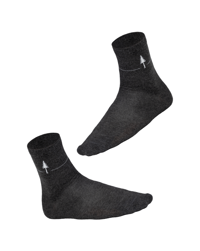 NIKIN TreeSocks Standard Single Socken Anthracite Bambus