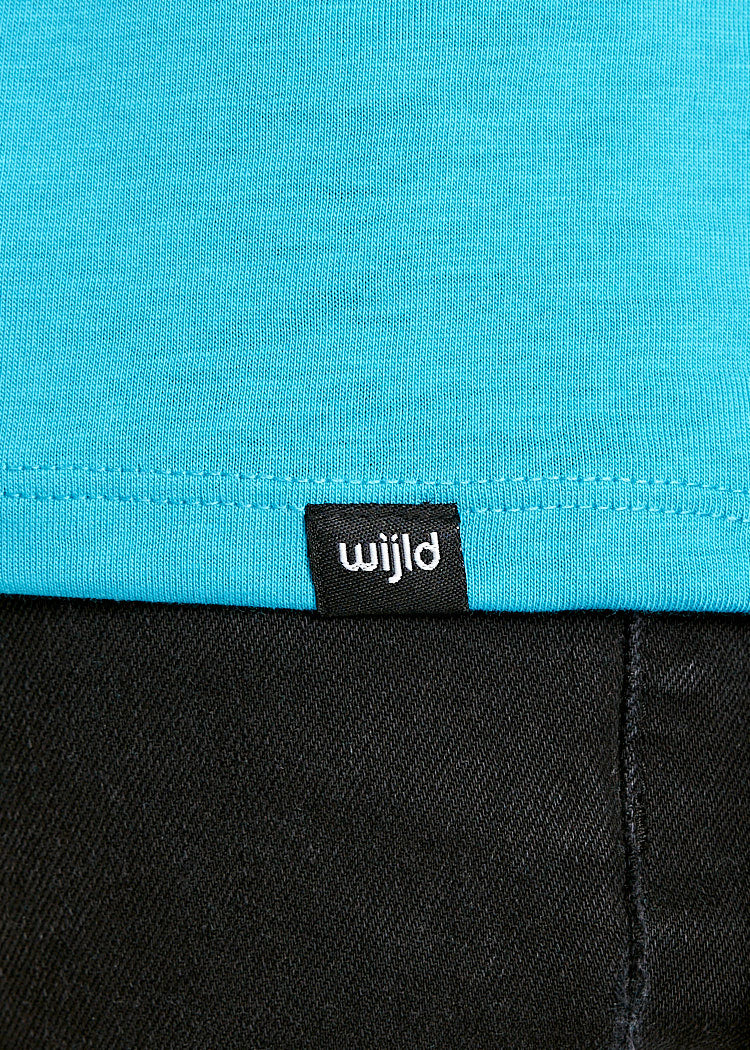 Wijld James Woodshirt T-Shirt Herren Blue Danoube Holz